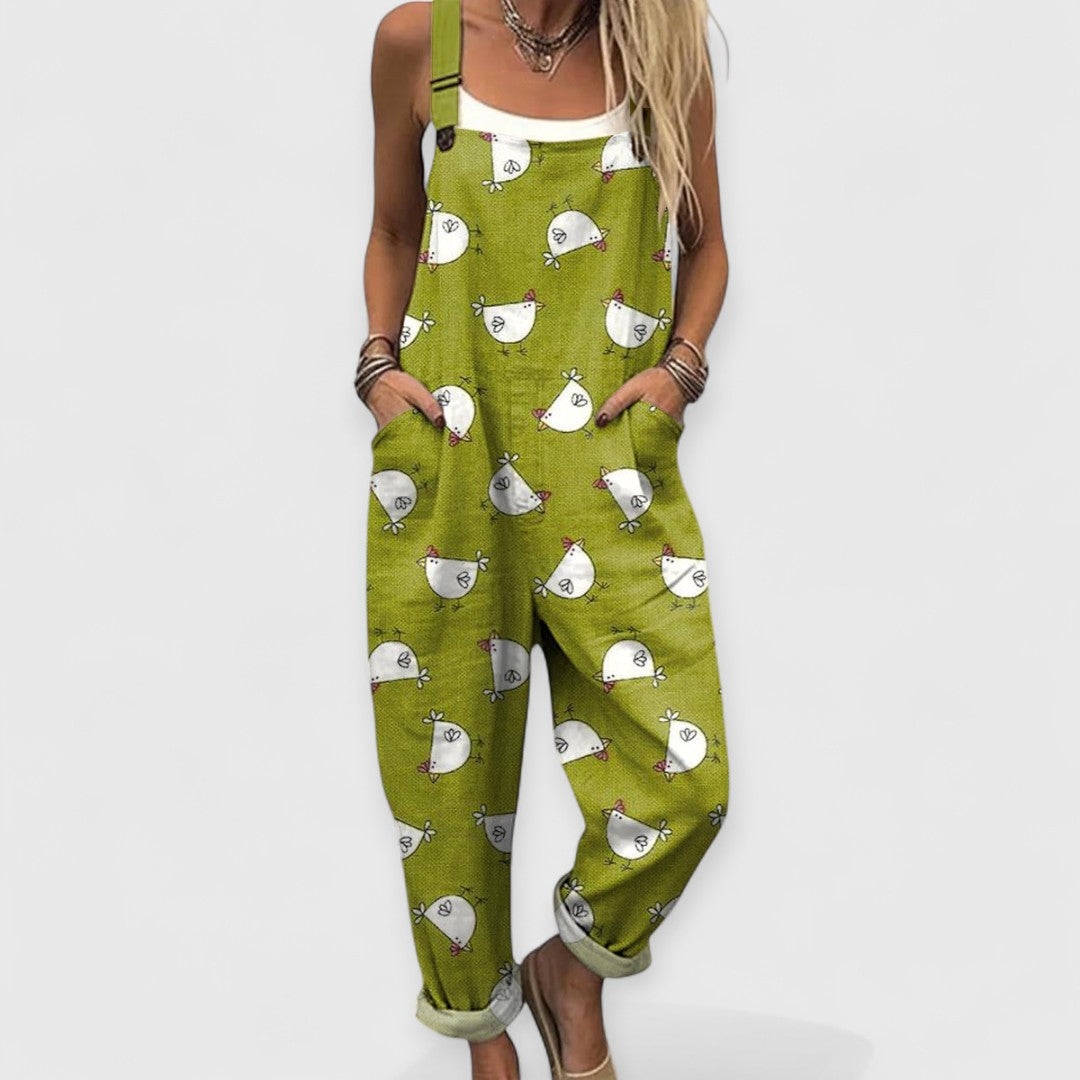 Althea™ | Women's Vintage Wide-Leg Jumpsuit