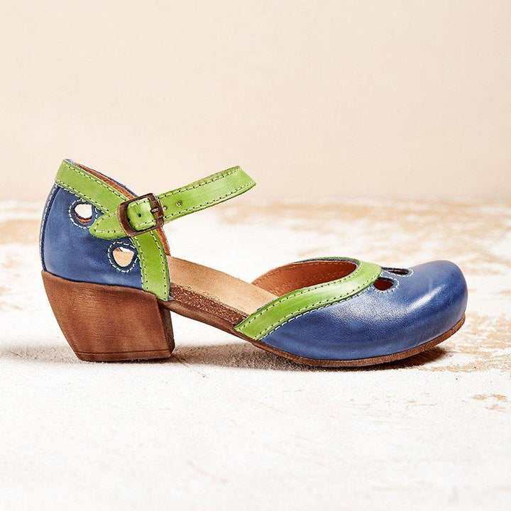 Celora | Low Heel Leather Sandals