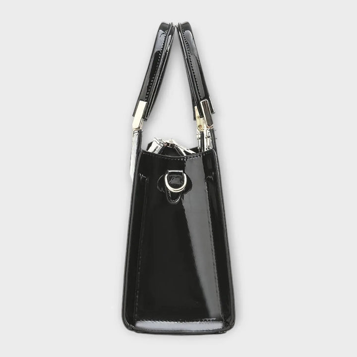 Olivia - Glossy Crocodile Pattern Handbag