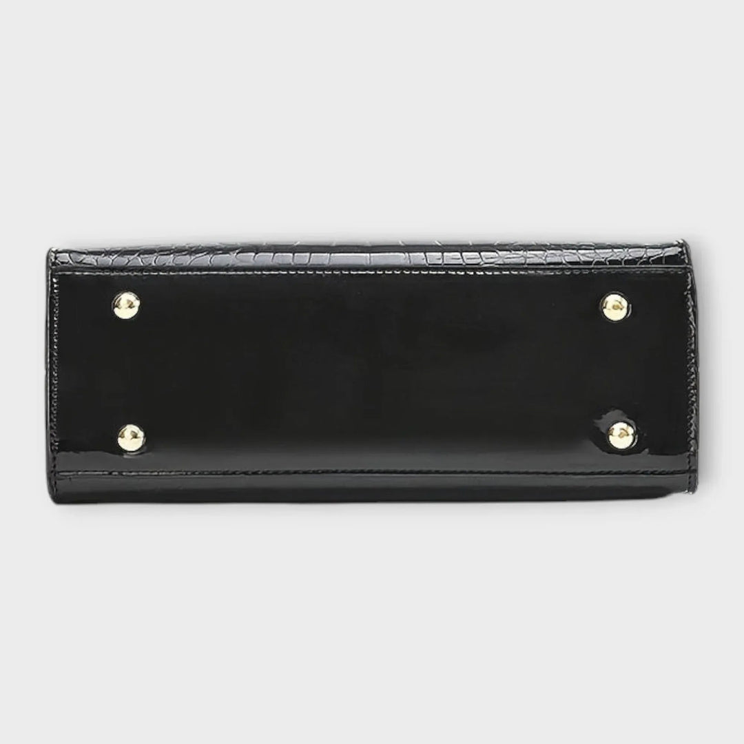 Madison - Glossy Crocodile Pattern Handbag